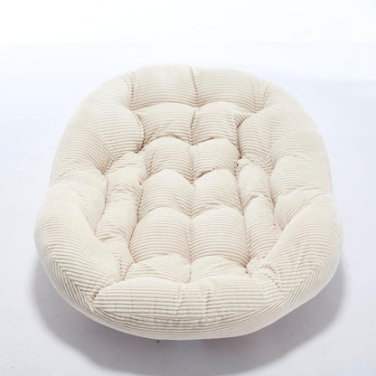 Modern Boho Hanging Egg Chair - Freestanding Rattan Swing Chair Nest Pod for Garden, Patio, Poolside